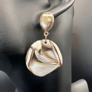 Handmade Luxury Ceramic Earrings – Unique, Lightweight, and Artistic Jewelry